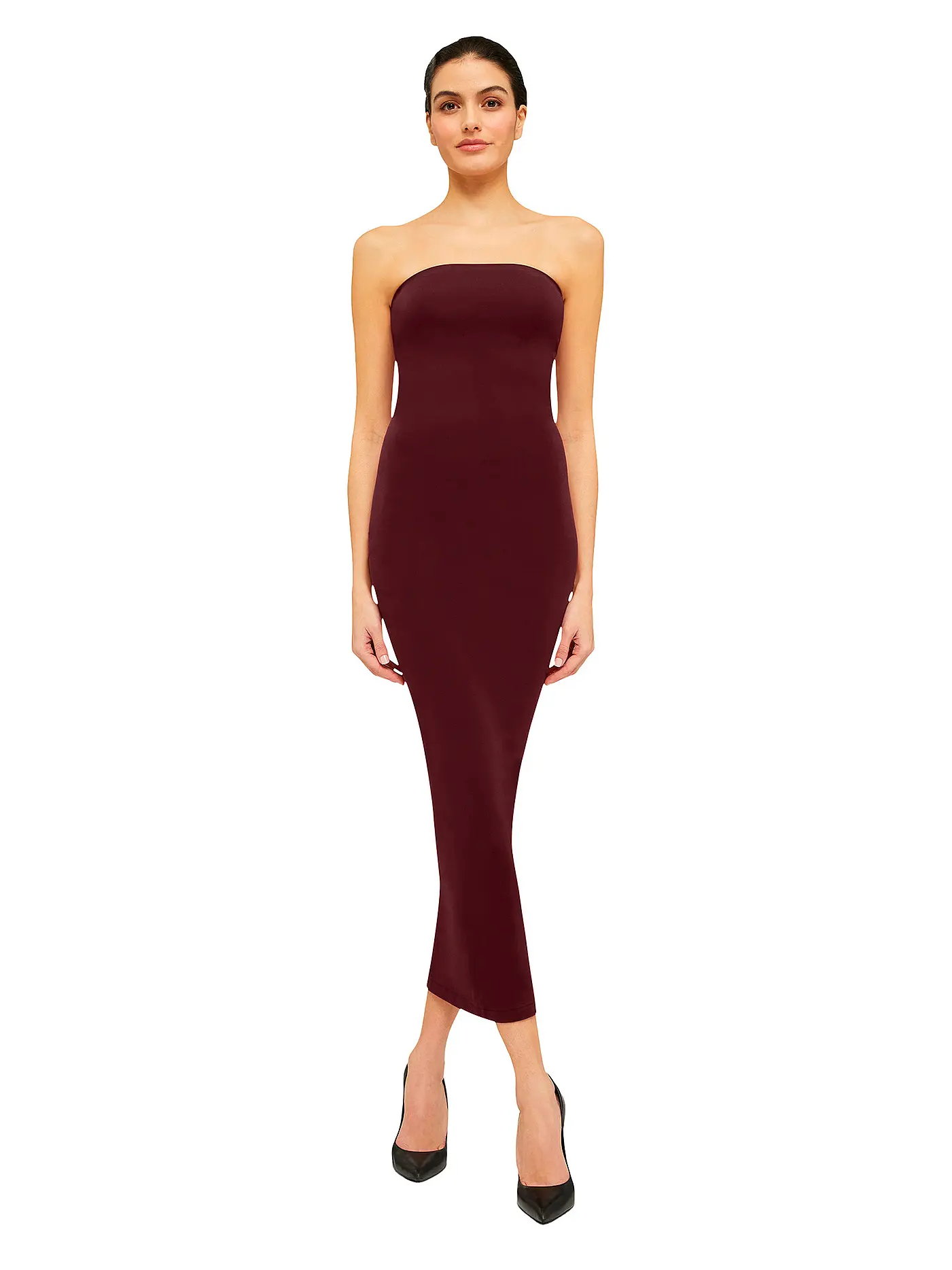 WOLFORD | Midikleid FATAL | dunkelrot